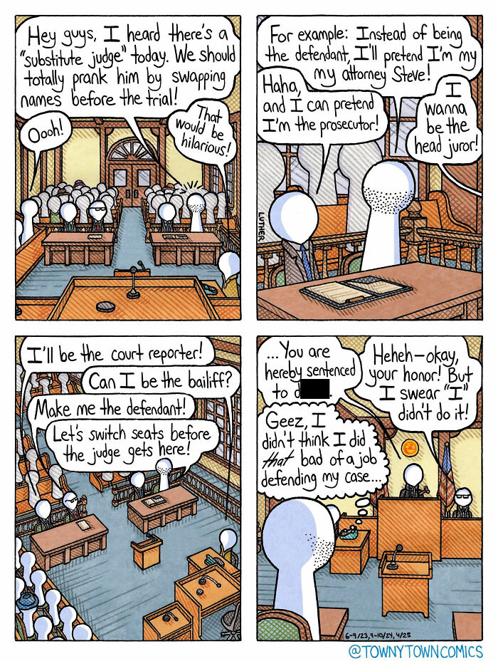 Everyday Life In The Us Midwest Gets Wonderfully Ridiculous In These 30 &ldquo;Towny Town Comics&rdquo;