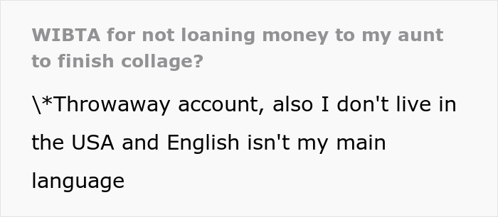 Man Thinks The Matter With Aunt Asking Him Money Is Done After He Denies Her But He&rsquo;s Very Wrong
