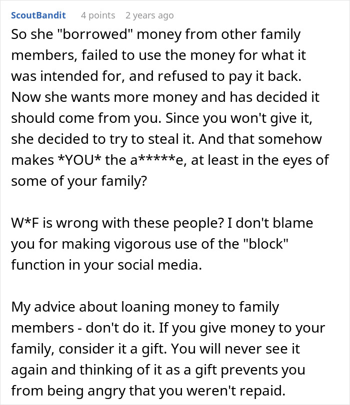 Man Thinks The Matter With Aunt Asking Him Money Is Done After He Denies Her But He&rsquo;s Very Wrong