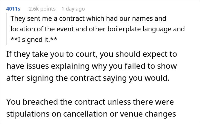 Amateur Photographer Signs A Contract And Then Doesn’t Show Up To Wedding: “They Want To Sue Me Now” Amateur Photographer Signs A Contract And Then Doesn’t Show Up To Wedding: “They Want To Sue Me Now”