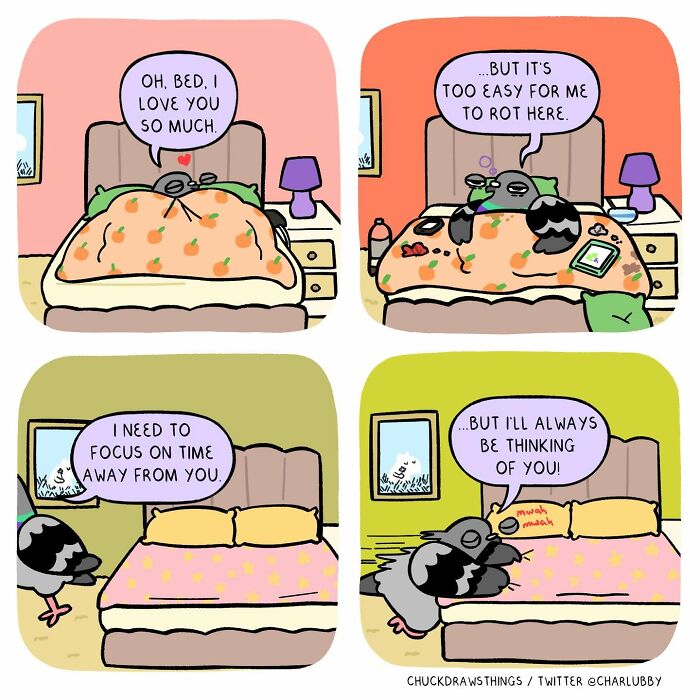 50 New Comics About A Pigeon Going Through Life And Mental Health Struggles By Chuck Mullin 50 New Comics About A Pigeon Going Through Life And Mental Health Struggles By Chuck Mullin