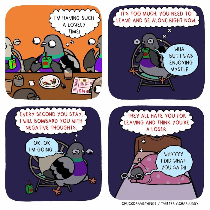 50 New Comics About A Pigeon Going Through Life And Mental Health Struggles By Chuck Mullin 50 New Comics About A Pigeon Going Through Life And Mental Health Struggles By Chuck Mullin
