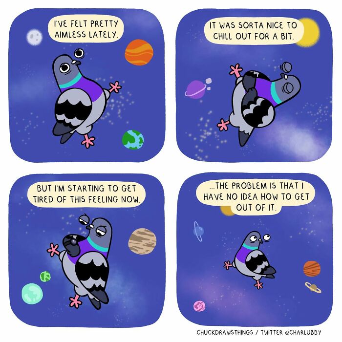 50 New Comics About A Pigeon Going Through Life And Mental Health Struggles By Chuck Mullin 50 New Comics About A Pigeon Going Through Life And Mental Health Struggles By Chuck Mullin