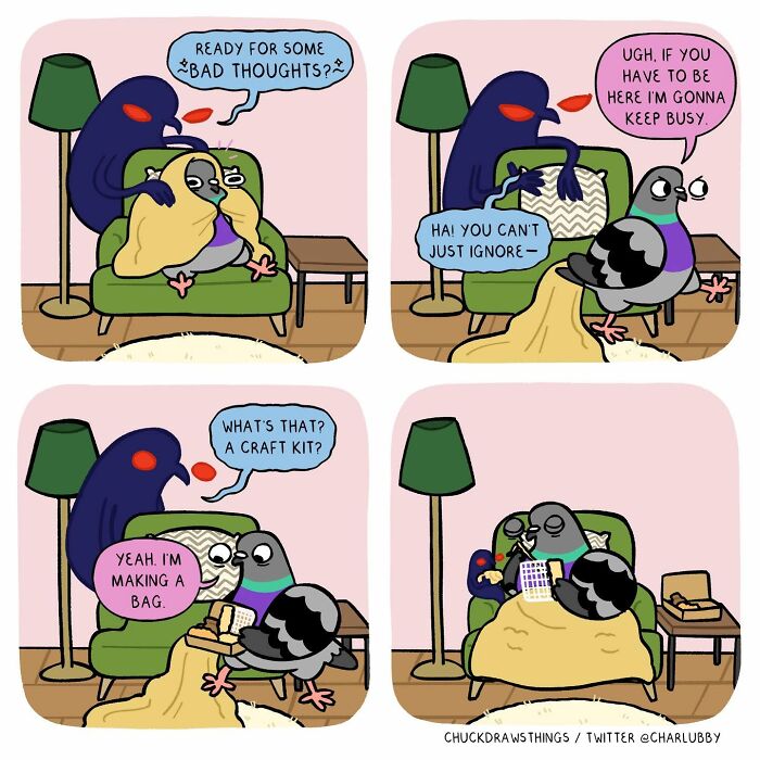 50 New Comics About A Pigeon Going Through Life And Mental Health Struggles By Chuck Mullin 50 New Comics About A Pigeon Going Through Life And Mental Health Struggles By Chuck Mullin