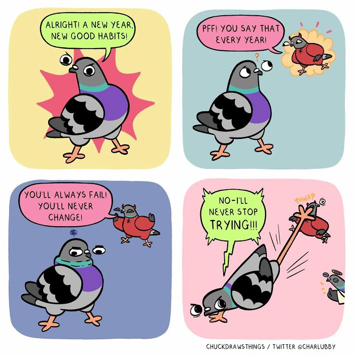 50 New Comics About A Pigeon Going Through Life And Mental Health Struggles By Chuck Mullin 50 New Comics About A Pigeon Going Through Life And Mental Health Struggles By Chuck Mullin