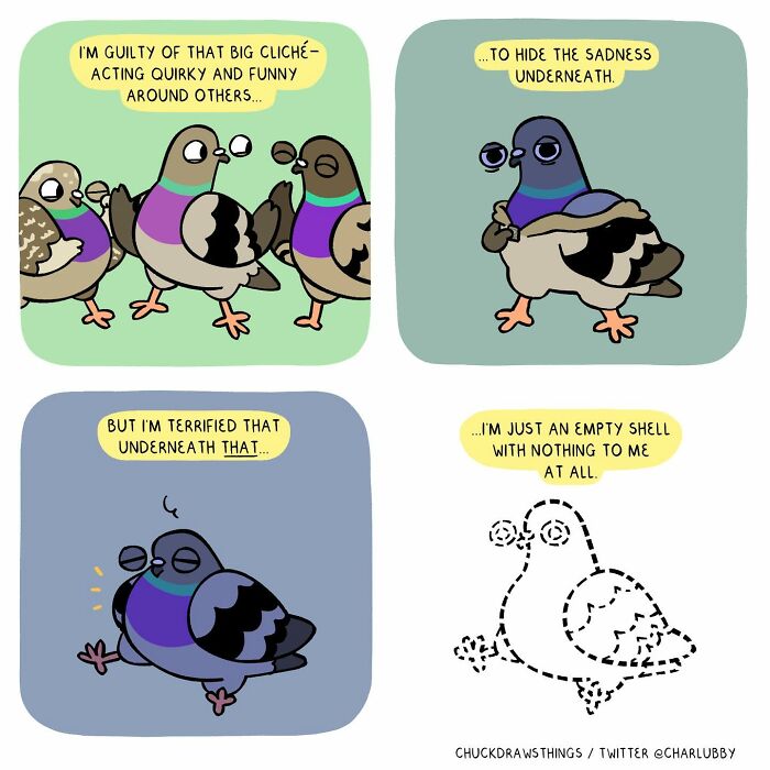 50 New Comics About A Pigeon Going Through Life And Mental Health Struggles By Chuck Mullin 50 New Comics About A Pigeon Going Through Life And Mental Health Struggles By Chuck Mullin