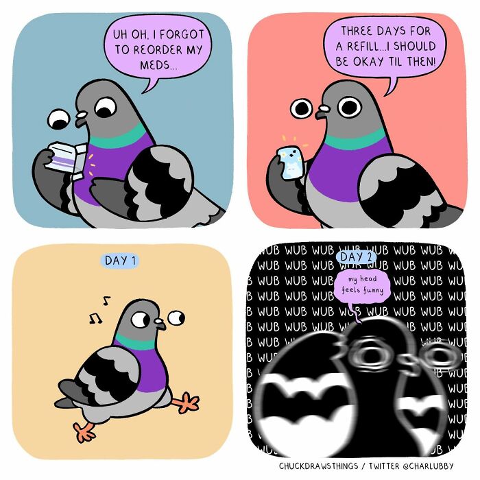 50 New Comics About A Pigeon Going Through Life And Mental Health Struggles By Chuck Mullin 50 New Comics About A Pigeon Going Through Life And Mental Health Struggles By Chuck Mullin