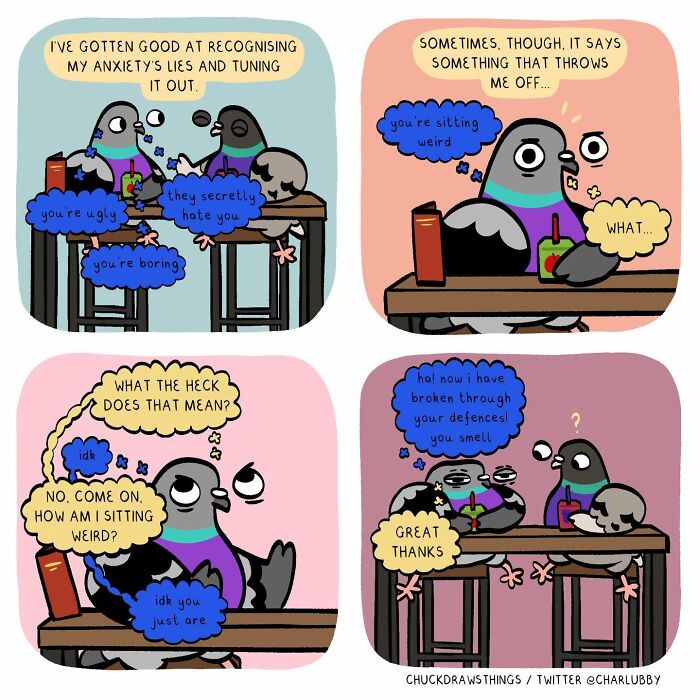 50 New Comics About A Pigeon Going Through Life And Mental Health Struggles By Chuck Mullin 50 New Comics About A Pigeon Going Through Life And Mental Health Struggles By Chuck Mullin