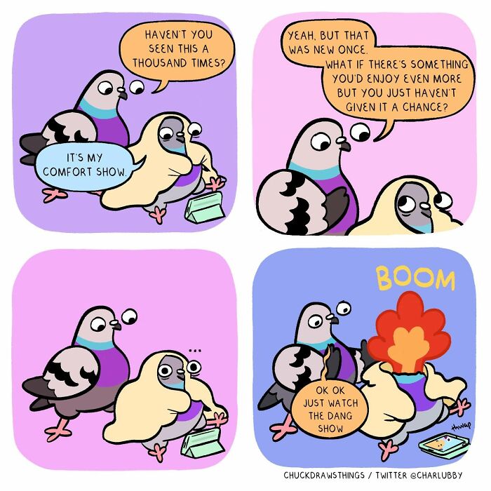 50 New Comics About A Pigeon Going Through Life And Mental Health Struggles By Chuck Mullin 50 New Comics About A Pigeon Going Through Life And Mental Health Struggles By Chuck Mullin