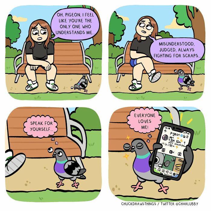 50 New Comics About A Pigeon Going Through Life And Mental Health Struggles By Chuck Mullin 50 New Comics About A Pigeon Going Through Life And Mental Health Struggles By Chuck Mullin