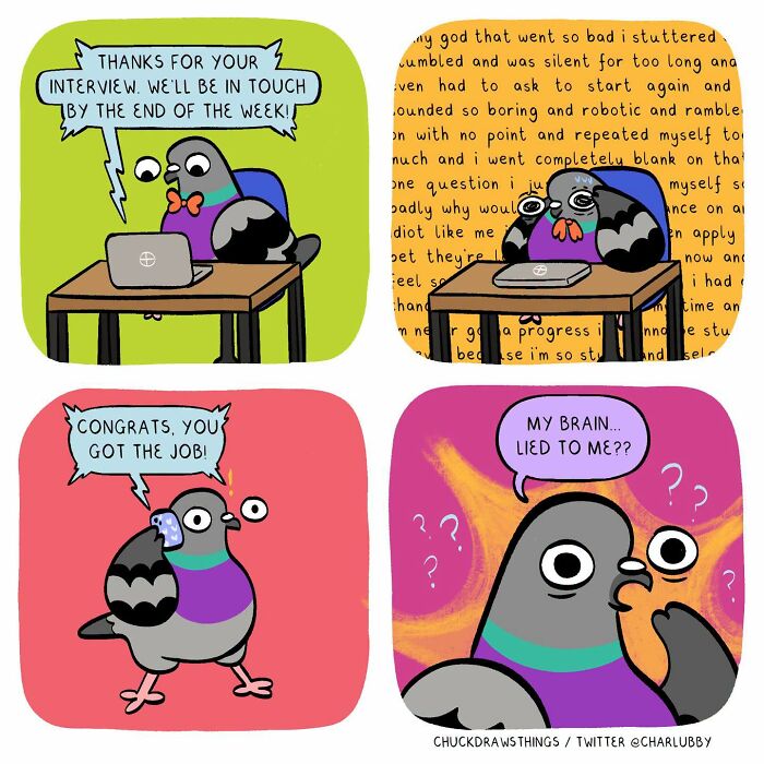 50 New Comics About A Pigeon Going Through Life And Mental Health Struggles By Chuck Mullin 50 New Comics About A Pigeon Going Through Life And Mental Health Struggles By Chuck Mullin
