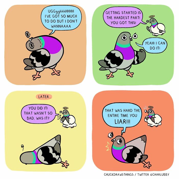 50 New Comics About A Pigeon Going Through Life And Mental Health Struggles By Chuck Mullin 50 New Comics About A Pigeon Going Through Life And Mental Health Struggles By Chuck Mullin