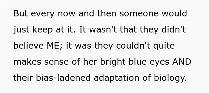 Mixed-Race Mom Invents Family Scandals For Fun, Tired Of Explaining Blue-Eyed Kid To Nosy Strangers Mixed-Race Mom Invents Family Scandals For Fun, Tired Of Explaining Blue-Eyed Kid To Nosy Strangers