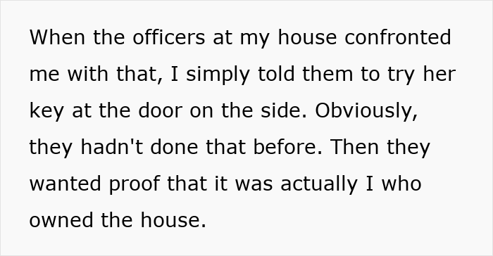 Entitled Mom Tries To Frame Son For Locking Her Out Of House, Facing Charges After The Calling Cops Entitled Mom Tries To Frame Son For Locking Her Out Of House, Facing Charges After The Calling Cops