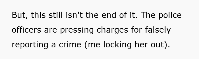 Entitled Mom Tries To Frame Son For Locking Her Out Of House, Facing Charges After The Calling Cops Entitled Mom Tries To Frame Son For Locking Her Out Of House, Facing Charges After The Calling Cops