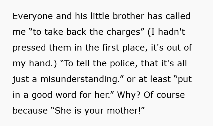 Entitled Mom Tries To Frame Son For Locking Her Out Of House, Facing Charges After The Calling Cops Entitled Mom Tries To Frame Son For Locking Her Out Of House, Facing Charges After The Calling Cops