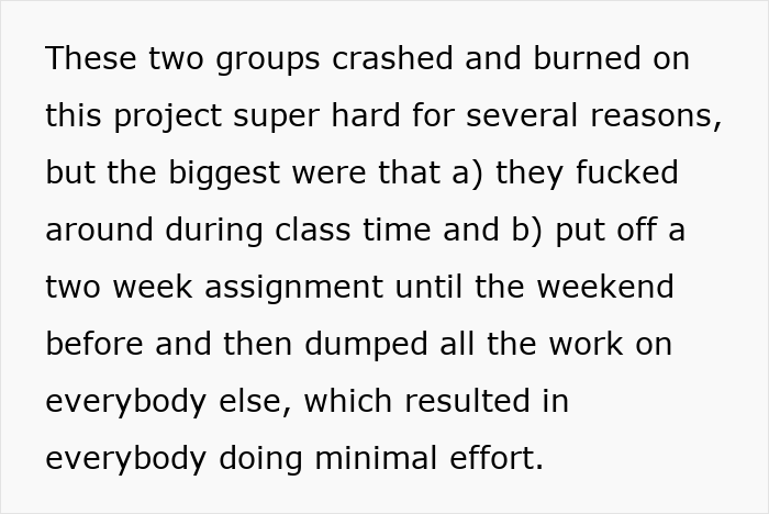 Lazy Seniors Force Classmates To Do All The Work, Teacher’s Trap Blows Up In Their Faces Lazy Seniors Force Classmates To Do All The Work, Teacher’s Trap Blows Up In Their Faces