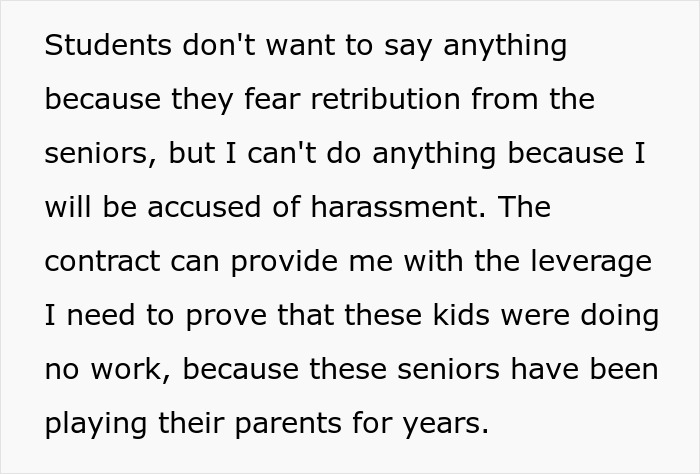 Lazy Seniors Force Classmates To Do All The Work, Teacher’s Trap Blows Up In Their Faces Lazy Seniors Force Classmates To Do All The Work, Teacher’s Trap Blows Up In Their Faces