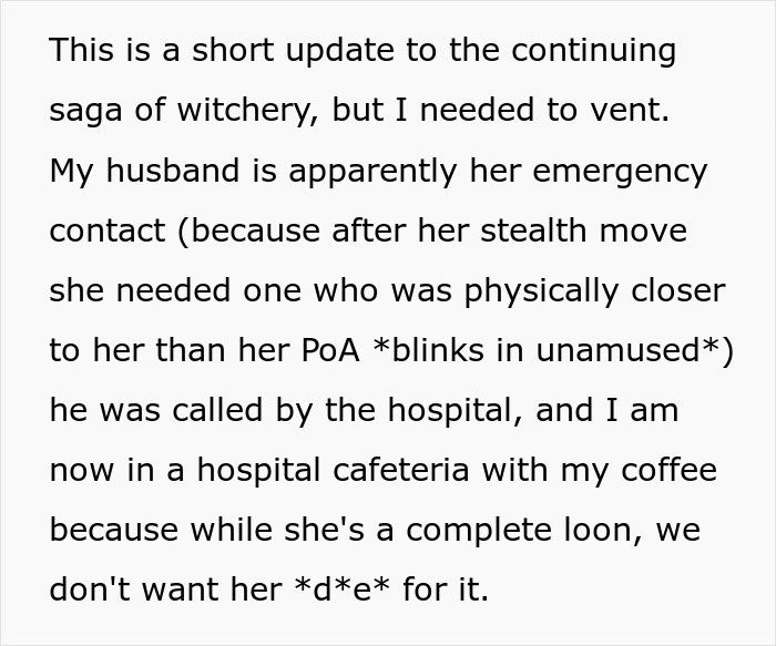 Crazy MIL Has Been Witching Around And Couldn’t Survive Her Most Recent Potion Crazy MIL Has Been Witching Around And Couldn’t Survive Her Most Recent Potion