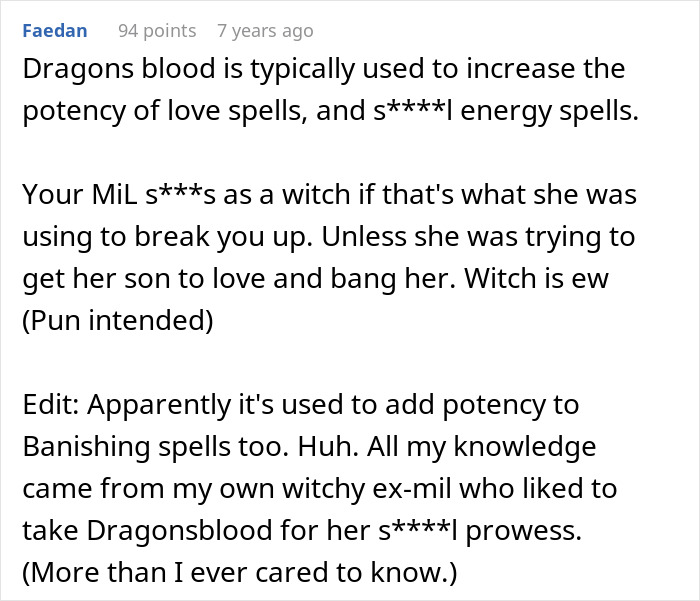 Crazy MIL Has Been Witching Around And Couldn’t Survive Her Most Recent Potion Crazy MIL Has Been Witching Around And Couldn’t Survive Her Most Recent Potion