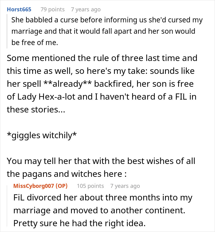 Crazy MIL Has Been Witching Around And Couldn’t Survive Her Most Recent Potion Crazy MIL Has Been Witching Around And Couldn’t Survive Her Most Recent Potion