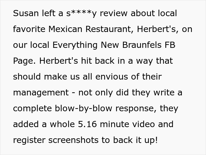 Karen Tries To Delete Her Embarrassing Fake Review, But The Restaurant’s Hardcore Clapback Is Already Viral Karen Tries To Delete Her Embarrassing Fake Review, But The Restaurant’s Hardcore Clapback Is Already Viral