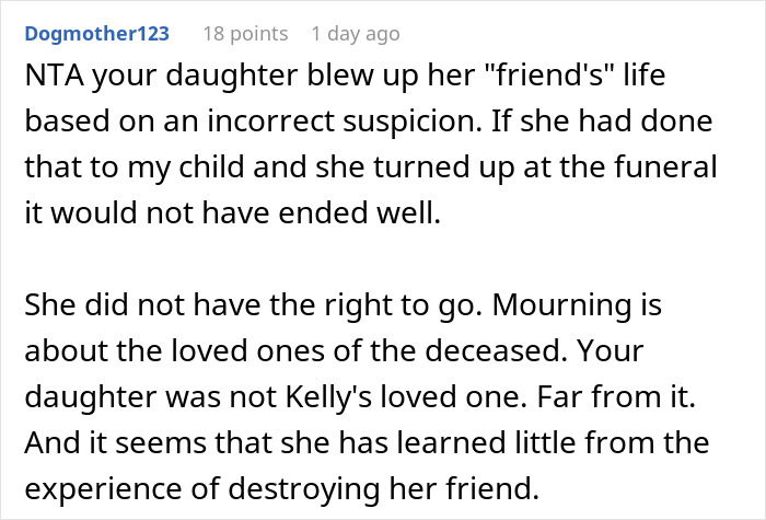 Mom Refuses To Let Daughter Attend Ex-Best Friend’s Funeral After What She Did Years Ago Mom Refuses To Let Daughter Attend Ex-Best Friend’s Funeral After What She Did Years Ago
