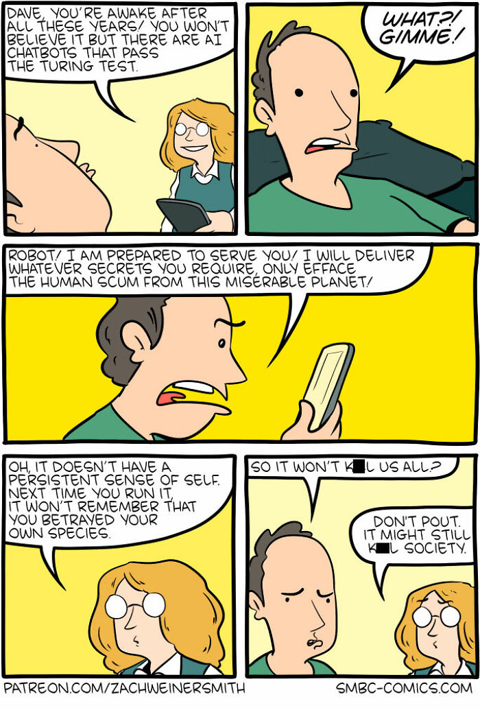 37 New ‘Saturday Morning Breakfast Cereal’ Comics About Life, Science, And Everything In Between 37 New ‘Saturday Morning Breakfast Cereal’ Comics About Life, Science, And Everything In Between