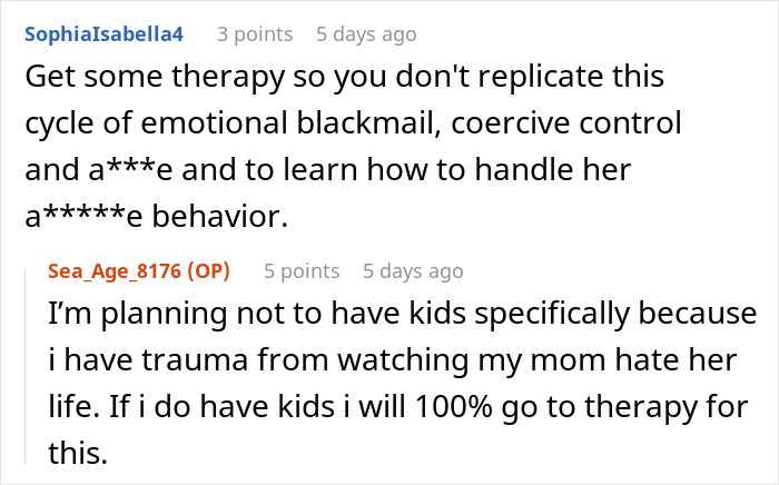 SAHM Tries To Live Through 18YO Daughter After Giving Up Her Career, Teen Finally Pushes Back SAHM Tries To Live Through 18YO Daughter After Giving Up Her Career, Teen Finally Pushes Back