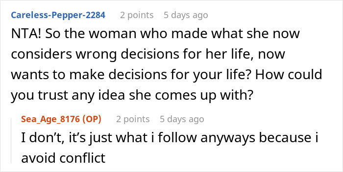 SAHM Tries To Live Through 18YO Daughter After Giving Up Her Career, Teen Finally Pushes Back SAHM Tries To Live Through 18YO Daughter After Giving Up Her Career, Teen Finally Pushes Back