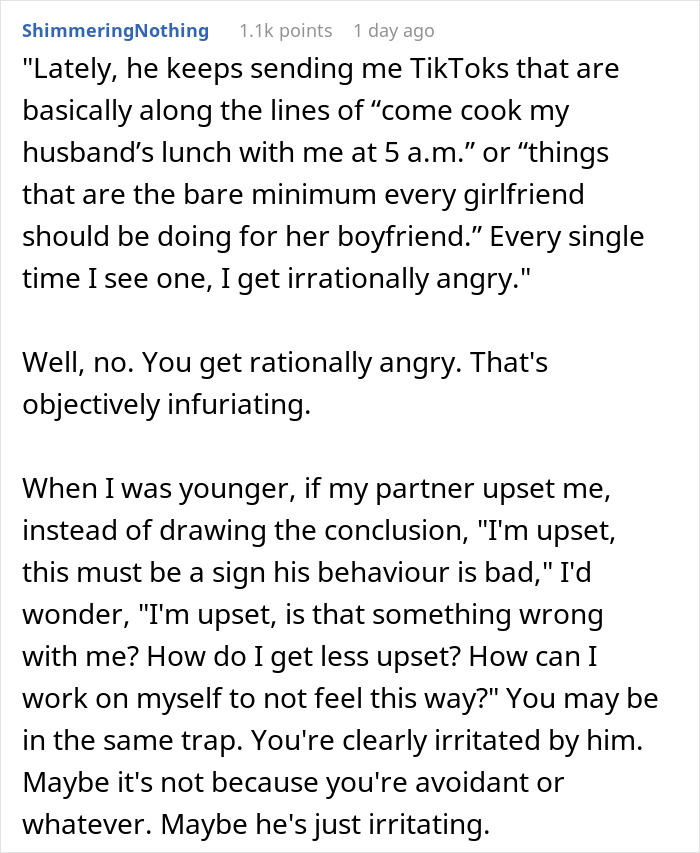 Woman Accepts BF’s Flaws But Draws The Line When He Starts Sending Her TikToks She Doesn’t Agree With Woman Accepts BF’s Flaws But Draws The Line When He Starts Sending Her TikToks She Doesn’t Agree With