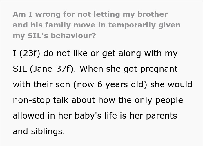 Delulu Mom Keeps Away Dad’s Fam From Kid, Gets Mad When SIL Won’t House Them When They Need Help Delulu Mom Keeps Away Dad’s Fam From Kid, Gets Mad When SIL Won’t House Them When They Need Help