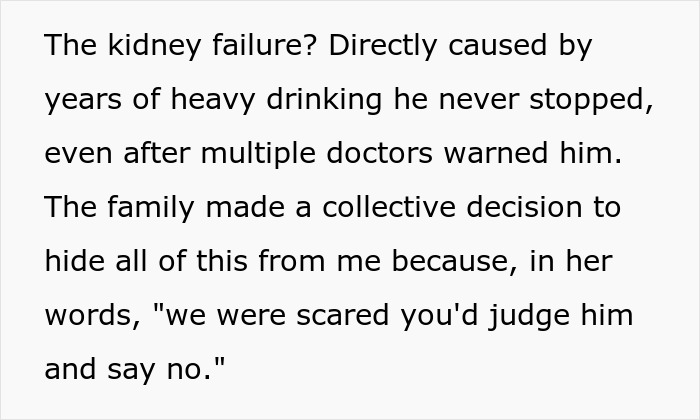 Man Says Yes To Donating A Kidney To BIL, Changes His Mind After Hearing He Drank His Last One Away