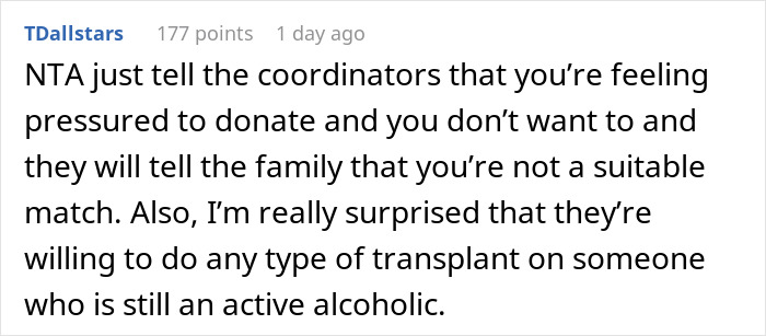 Man Says Yes To Donating A Kidney To BIL, Changes His Mind After Hearing He Drank His Last One Away