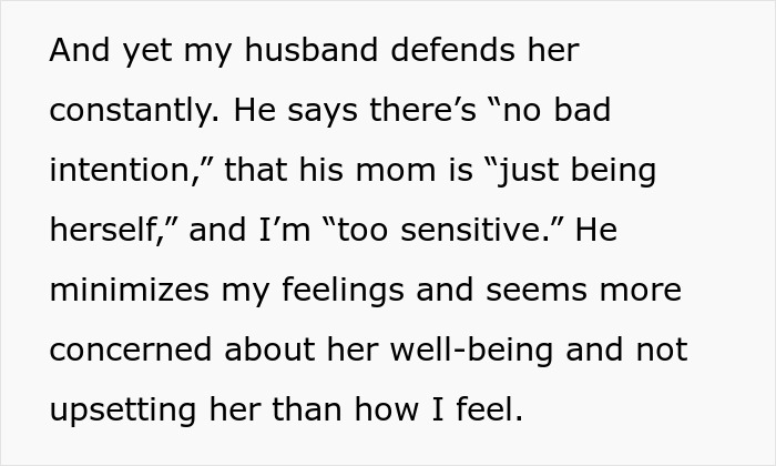 Woman Starts Feeling Like The Third Wheel In Her Own Marriage, MIL Is Only Part Of The Problem