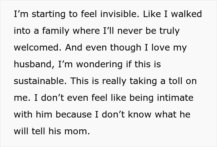 Woman Starts Feeling Like The Third Wheel In Her Own Marriage, MIL Is Only Part Of The Problem