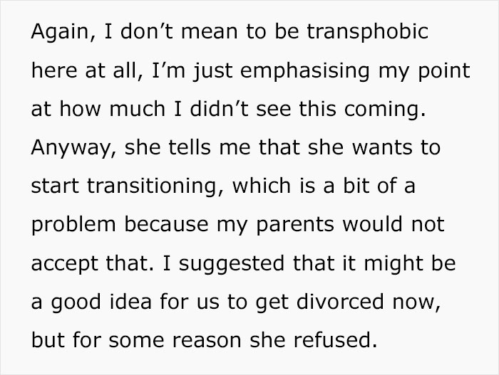 Woman Is In Shock When Her Husband Decides To Transition As He Was Supposed To Help To Hide She&rsquo;s Lesbian