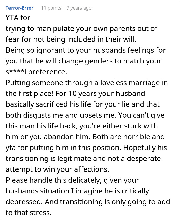 Woman Is In Shock When Her Husband Decides To Transition As He Was Supposed To Help To Hide She&rsquo;s Lesbian