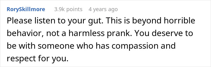 Boyfriend Pulls A Cruel “Prank,” Then Blames Girlfriend For How She Reacted Boyfriend Pulls A Cruel “Prank,” Then Blames Girlfriend For How She Reacted