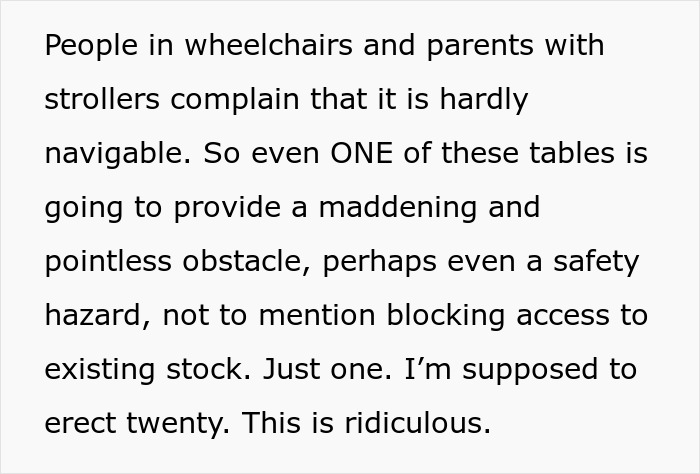 Boss Can’t Get That His Stupid Idea Will Actually Physically Prevent Customers From Entering The Store Boss Can’t Get That His Stupid Idea Will Actually Physically Prevent Customers From Entering The Store