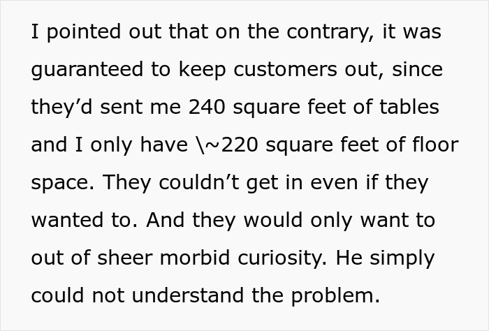 Boss Can’t Get That His Stupid Idea Will Actually Physically Prevent Customers From Entering The Store Boss Can’t Get That His Stupid Idea Will Actually Physically Prevent Customers From Entering The Store