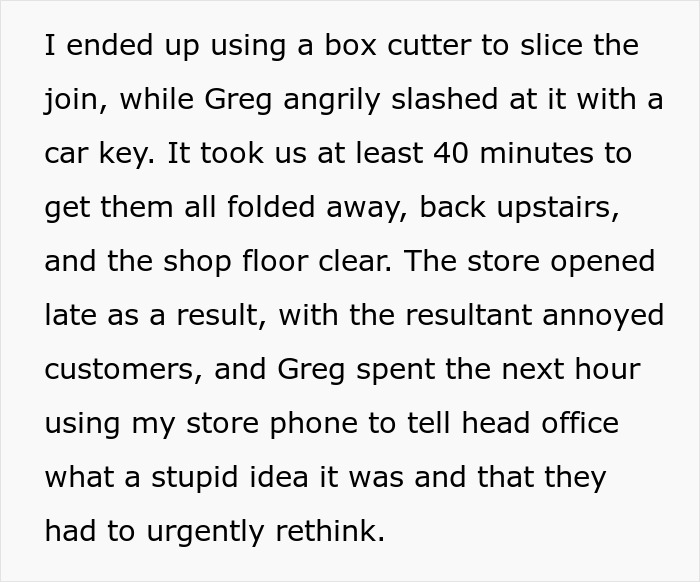 Boss Can’t Get That His Stupid Idea Will Actually Physically Prevent Customers From Entering The Store Boss Can’t Get That His Stupid Idea Will Actually Physically Prevent Customers From Entering The Store
