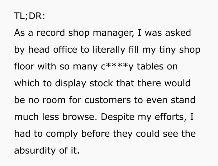 Boss Can’t Get That His Stupid Idea Will Actually Physically Prevent Customers From Entering The Store Boss Can’t Get That His Stupid Idea Will Actually Physically Prevent Customers From Entering The Store