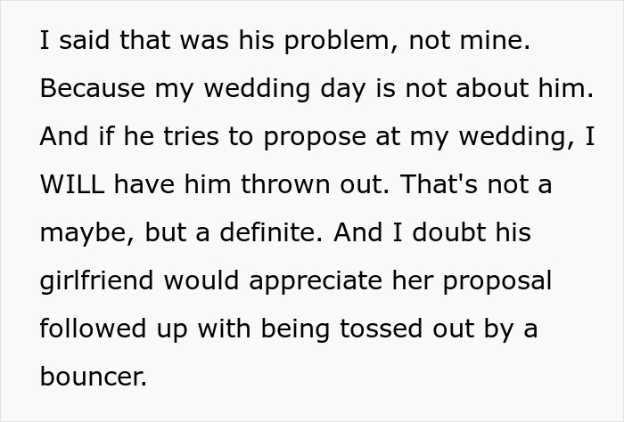Entitled Man Plans To Propose At Brother’s Wedding, Ends Up Losing More Than He Bargained For Entitled Man Plans To Propose At Brother’s Wedding, Ends Up Losing More Than He Bargained For