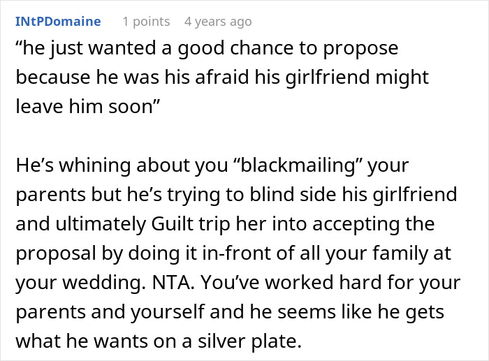 Entitled Man Plans To Propose At Brother’s Wedding, Ends Up Losing More Than He Bargained For Entitled Man Plans To Propose At Brother’s Wedding, Ends Up Losing More Than He Bargained For
