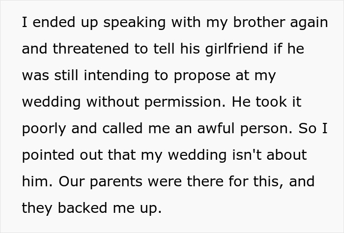 Entitled Man Plans To Propose At Brother’s Wedding, Ends Up Losing More Than He Bargained For Entitled Man Plans To Propose At Brother’s Wedding, Ends Up Losing More Than He Bargained For