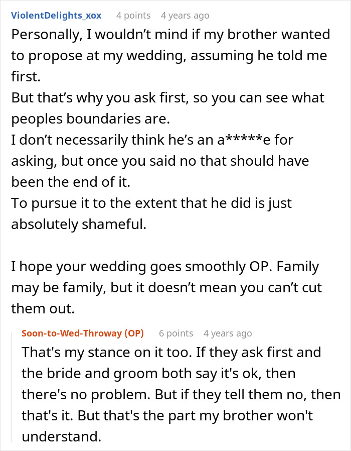 Entitled Man Plans To Propose At Brother’s Wedding, Ends Up Losing More Than He Bargained For Entitled Man Plans To Propose At Brother’s Wedding, Ends Up Losing More Than He Bargained For