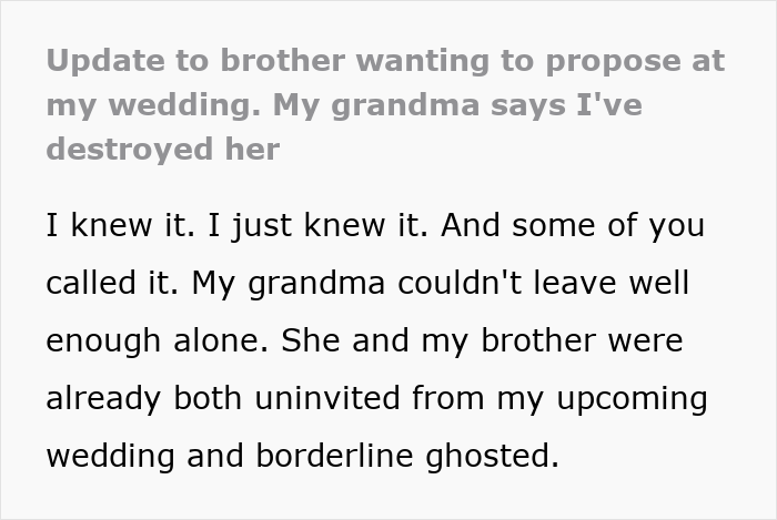 Entitled Man Plans To Propose At Brother’s Wedding, Ends Up Losing More Than He Bargained For Entitled Man Plans To Propose At Brother’s Wedding, Ends Up Losing More Than He Bargained For