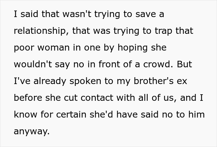 Entitled Man Plans To Propose At Brother’s Wedding, Ends Up Losing More Than He Bargained For Entitled Man Plans To Propose At Brother’s Wedding, Ends Up Losing More Than He Bargained For
