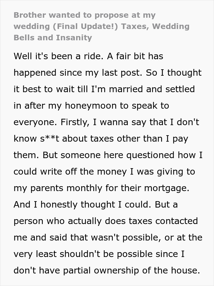 Entitled Man Plans To Propose At Brother’s Wedding, Ends Up Losing More Than He Bargained For Entitled Man Plans To Propose At Brother’s Wedding, Ends Up Losing More Than He Bargained For